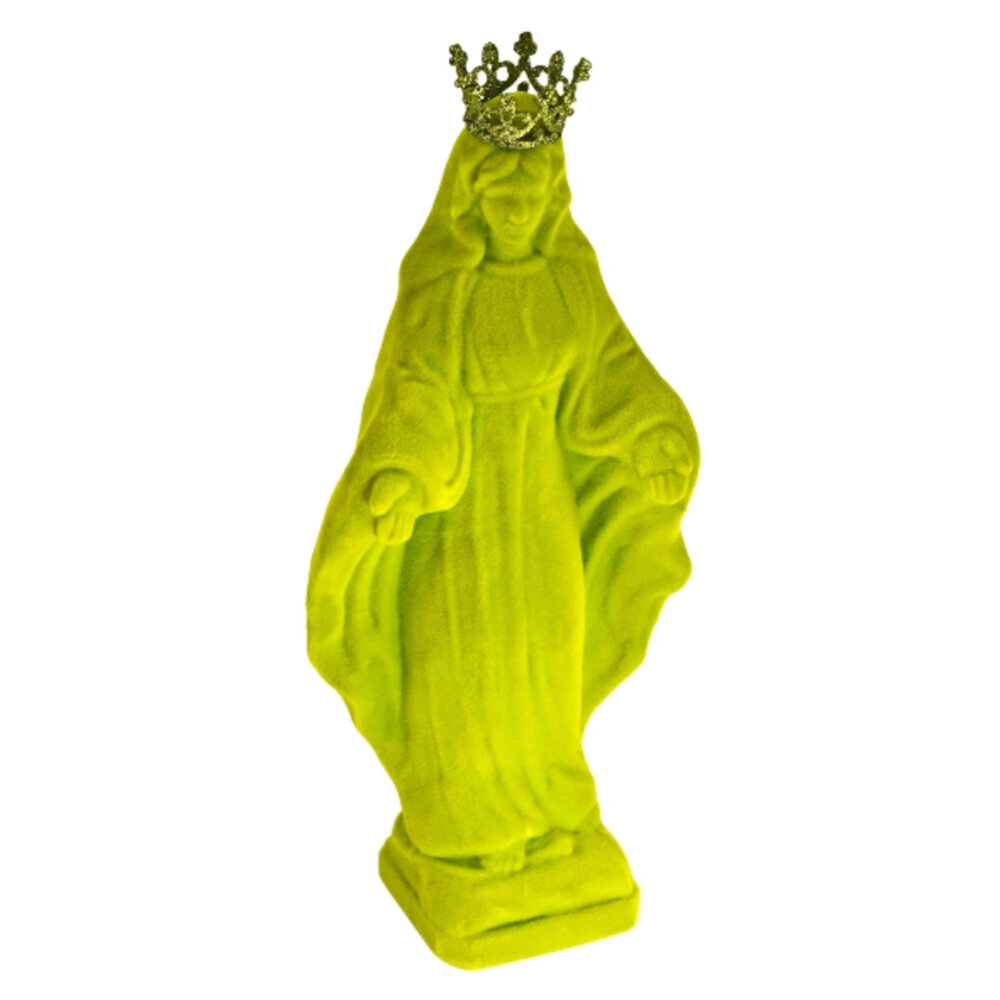 Werns - Beeld Madonna met Kroon Flock 23x52cm in 2 kleuren Werns - Beeld Madonna met Kroon Flock 23x52cm in 2 kleuren