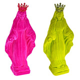 Werns - Beeld Madonna met Kroon Flock 23x52cm in 2 kleuren Werns - Beeld Madonna met Kroon Flock 23x52cm in 2 kleuren