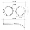 Okkia - Leesbril LAURA Round Black Havana OK024B3H Okkia - Leesbril LAURA Round Black Havana OK024B3H