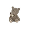 Melting Pot - Beeldje Teddy Beertje met Strik Brons Glitter 9x11cm Melting Pot - Beeldje Teddy Beertje met Strik Brons Glitter 9x11cm