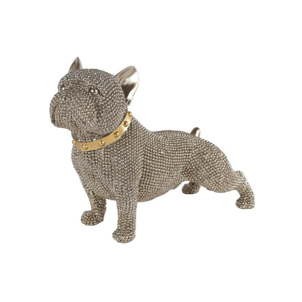 Melting Pot - Beeldje Bulldog Brons met Strass Glitter 21x9x17cm Melting Pot - Beeldje Bulldog Brons met Strass Glitter 21x9x17cm