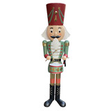 Colmore - Standbeeld Notenkraker met Trommel Multi Metaal 45x165cm Colmore - Standbeeld Notenkraker met Trommel Multi Metaal 45x165cm