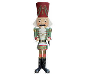 Colmore - Standbeeld Notenkraker met Trommel Multi Metaal 45x165cm