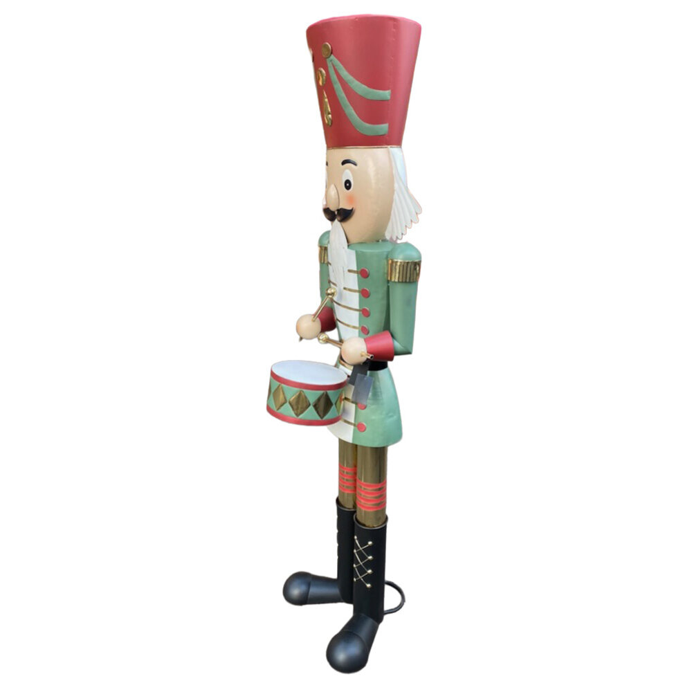 Colmore - Standbeeld Notenkraker met Trommel Multi Metaal 45x165cm Colmore - Standbeeld Notenkraker met Trommel Multi Metaal 45x165cm