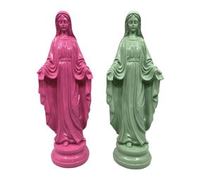 Werns - Beeld Maria Madonna Kunststof 12x33cm in 2 kleuren Werns - Beeld Maria Madonna Kunststof 12x33cm in 2 kleuren