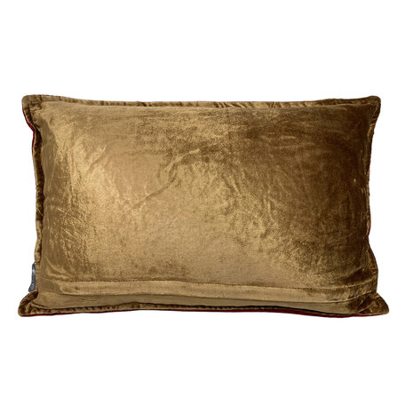 Colmore - Sierkussen Kerst Jingle Bells Rood-Wit-Goud 50x35cm geborduurd