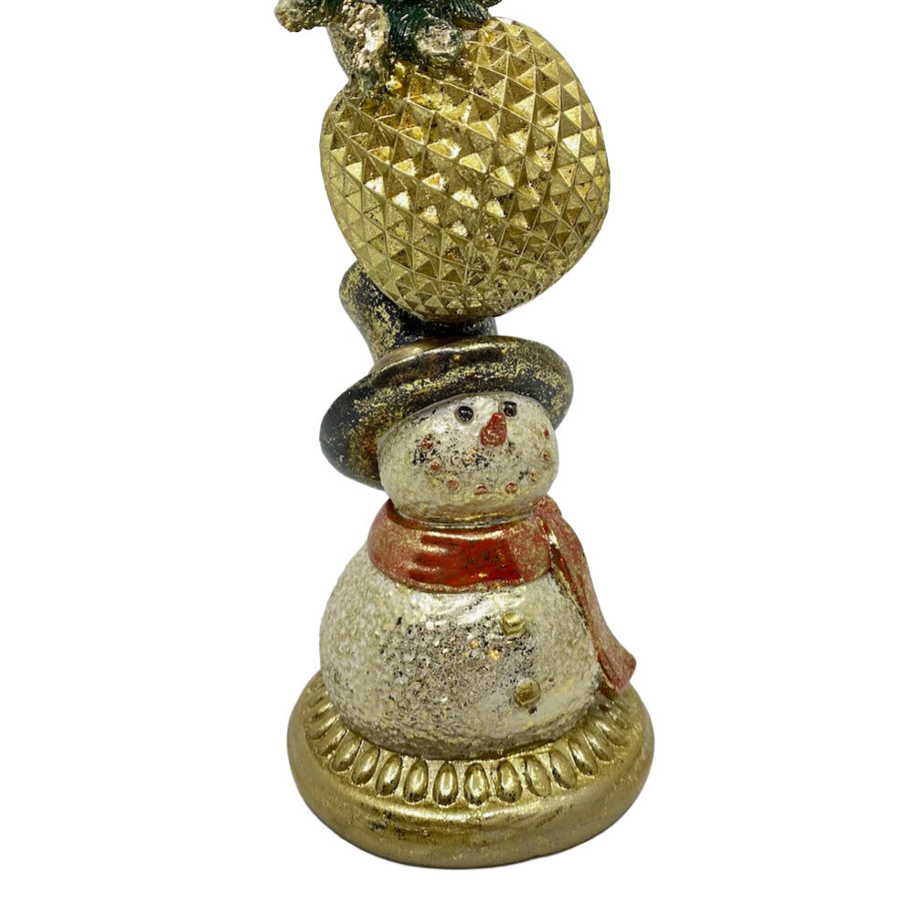 Melting Pot - Kandelaar Kerst Hert Multicolor Goud 9x25cm Melting Pot - Kandelaar Kerst Hert Multicolor Goud 9x25cm