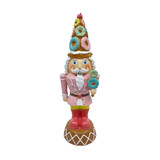 Melting Pot - Beeld Notenkraker Candy met Donuts Pastel 9x28cm Melting Pot - Beeld Notenkraker Candy met Donuts Pastel 9x28cm