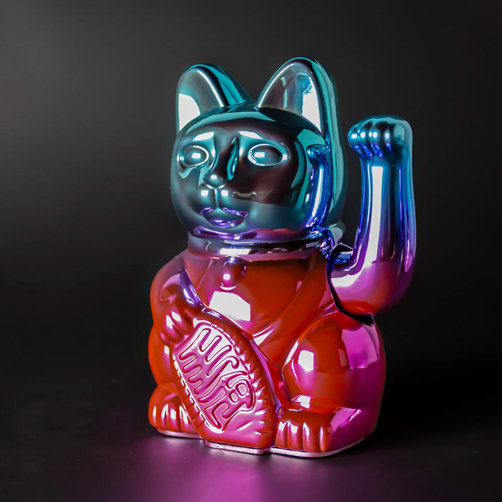 Donkey - Lucky Cat -Gaming Player 1- Shiny Blue-Pink 10x15cm - Limited Edition Donkey - Lucky Cat -Gaming Player 1- Shiny Blue-Pink 10x15cm - Limited Edition