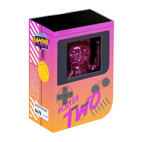 Donkey - Lucky Cat -Gaming Player 2- Shiny Pink-Yellow 10x15cm - Limited Edition