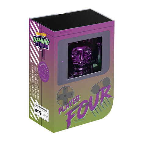 Donkey - Lucky Cat -Gaming Player 4- Shiny Purple-Green 10x15cm - Limited Edition