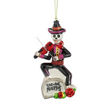 Melting Pot - Kerstbal Dia de Los Muertos Violist Glas 7x13cm Melting Pot - Kerstbal Dia de Los Muertos Violist Glas 7x13cm