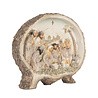 Melting Pot - Beeldje 3-D Kerststal Bethlehem Beige Kunststof 18x15cm Melting Pot - Beeldje 3-D Kerststal Bethlehem Beige Kunststof 18x15cm