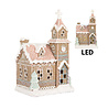 Melting Pot - Kerst Kerkje met LED-Verlichting Peperkoek Multicolor 14x23cm Melting Pot - Kerst Kerkje met LED-Verlichting Peperkoek Multicolor 14x23cm