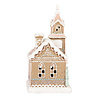 Melting Pot - Kerst Kerkje met LED-Verlichting Peperkoek Multicolor 14x23cm Melting Pot - Kerst Kerkje met LED-Verlichting Peperkoek Multicolor 14x23cm