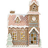 Melting Pot - Kerst Kerkje met LED-Verlichting Peperkoek Multicolor 14x23cm Melting Pot - Kerst Kerkje met LED-Verlichting Peperkoek Multicolor 14x23cm