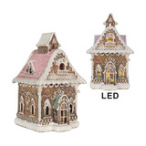 Melting Pot - Kerst Huisje met LED-Verlichting Peperkoek Multicolor 16x25cm Melting Pot - Kerst Huisje met LED-Verlichting Peperkoek Multicolor 16x25cm