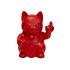 Beeldje Lucky Cat Fuck You Rood 12x16cm