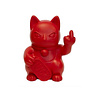 Blogo Design - Beeldje Lucky Cat Fuck You Rood 12x16cm