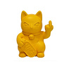 Blogo - Beeldje Lucky Cat Fuck You Geel 12x16cm Blogo - Beeldje Lucky Cat Fuck You Geel 12x16cm