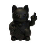 Blogo Design - Beeld Lucky Cat Fuck You Zwart 23x27cm Blogo Design - Beeld Lucky Cat Fuck You Zwart 23x27cm