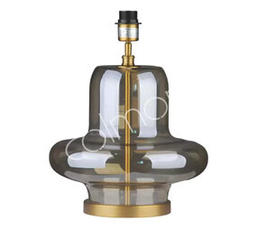 Colmore - Tafel Lamp Voet Amine Amber Transparant Glas 35x44cm Colmore - Tafel Lamp Voet Amine Amber Transparant Glas 35x44cm
