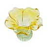 Melting Pot - Kandelaar-Waxinehouder Bloem Geel-Groen Glas 13x12cm Melting Pot - Kandelaar-Waxinehouder Bloem Geel-Groen Glas 13x12cm