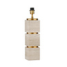 Colmore - Tafel Lamp Voet Amelita Beige Goud Steen 13x52cm Colmore - Tafel Lamp Voet Amelita Beige Goud Steen 13x52cm