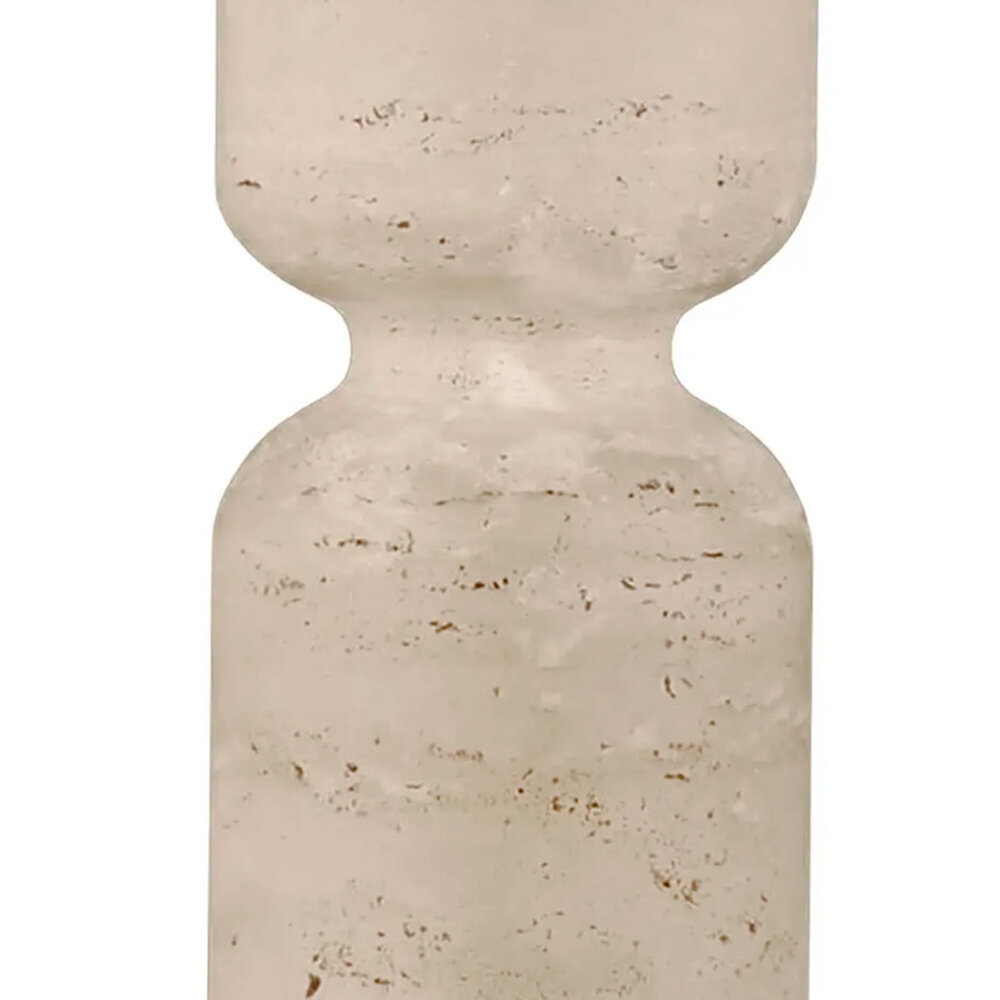 Colmore - Tafel Lamp Voet Amelita Beige Steen 13x42cm