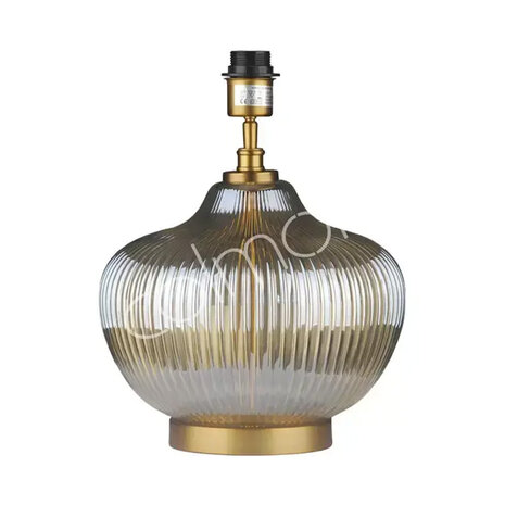 Colmore - Tafel Lamp Voet Amaris Amber Transparant Glas 31x39cm