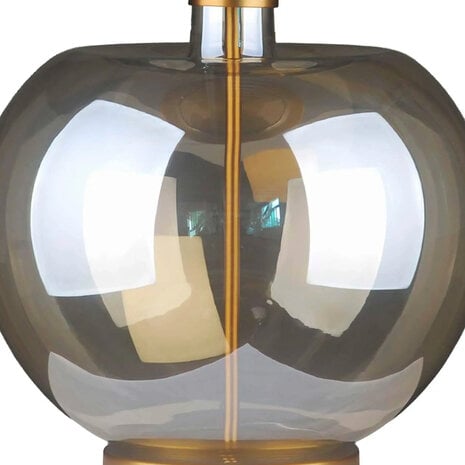Colmore - Tafel Lamp Voet Amira Amber Transparant Glas 40x53cm