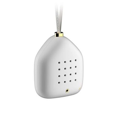 Zwitscherbox - Kerstbal Jingle Bells met Kerstgeluiden Wit 6x7cm met hanger