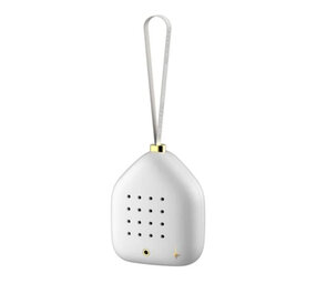 Zwitscherbox - Kerstbal Jingle Bells Wit met Kerstgeluiden 6x7cm