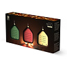 Zwitscherbox - Kerstballen Set Jingle Bells Groen Rood Goud met Kerstgeluiden en Bewegingssensor 6x7cm Zwitscherbox - Kerstballen Set Jingle Bells Groen Rood Goud met Kerstgeluiden en Bewegingssensor 6x7cm