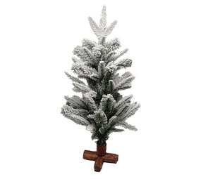 Melting Pot - Kerstboompje met Sneeuw op Kruis 67cm Melting Pot - Kerstboompje met Sneeuw op Kruis 67cm