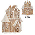 Kerst Huisje met LED-Verlichting Peperkoek Multicolor 16x25cm Kerst Huisje met LED-Verlichting Peperkoek Multicolor 16x25cm