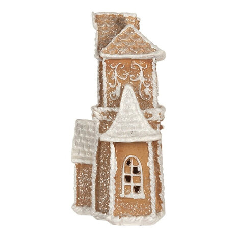 Melting Pot - Kerst Huisje met LED-Verlichting Peperkoek Multicolor 16x25cm