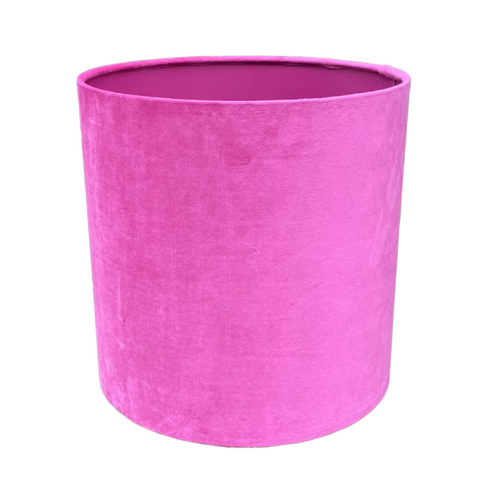 Colmore - Lampenkap Magenta Velours op Transparant 30x30cm