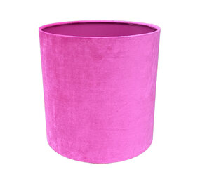 Colmore - Lampenkap Magenta Velours op Transparant 30x30cm Colmore - Lampenkap Magenta Velours op Transparant 30x30cm