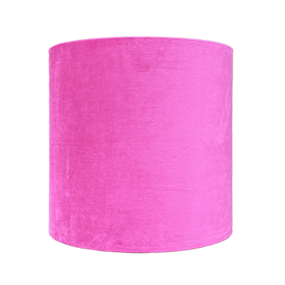 Colmore - Lampenkap Magenta Velours op Transparant 30x30cm