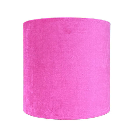 Colmore - Lampenkap Magenta Velours op Transparant 30x30cm