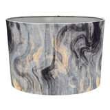 Colmore - Lampenkap Ovaal Streken Zilver op Taupe 50x33x35cm Colmore - Lampenkap Ovaal Streken Zilver op Taupe 50x33x35cm