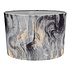 Lampenkap Ovaal Streken Zilver op Taupe 50x33x35cm Lampenkap Ovaal Streken Zilver op Taupe 50x33x35cm