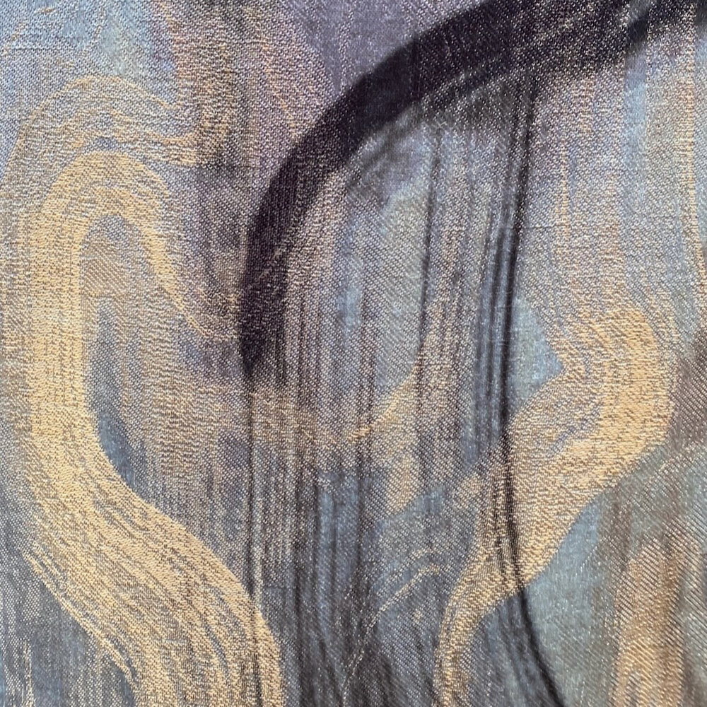 Colmore - Lampenkap Ovaal Streken Zilver op Taupe 50x33x35cm Colmore - Lampenkap Ovaal Streken Zilver op Taupe 50x33x35cm