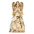Beeld Kerst Engel met Kribbe Beige Goud 16x31cm