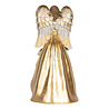 Melting Pot - Beeld Kerst Engel met Kribbe Beige Goud 16x31cm Melting Pot - Beeld Kerst Engel met Kribbe Beige Goud 16x31cm