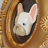 Blogo Design - Lijstje 3-D Bulldog Orlando Multicolor Goud 24x26cm Blogo Design - Lijstje 3-D Bulldog Orlando Multicolor Goud 24x26cm