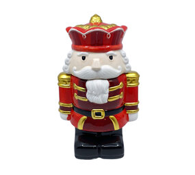 Melting Pot - Pot met Deksel Notenkraker King Rood 17x26cm Melting Pot - Pot met Deksel Notenkraker King Rood 17x26cm