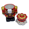 Melting Pot - Pot met Deksel Notenkraker King Rood 17x26cm Melting Pot - Pot met Deksel Notenkraker King Rood 17x26cm