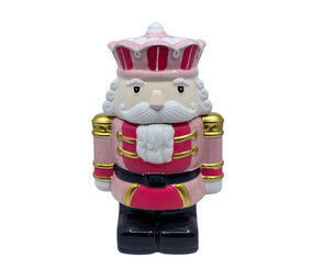 Melting Pot - Pot met Deksel Notenkraker King Roze 17x26cm Melting Pot - Pot met Deksel Notenkraker King Roze 17x26cm